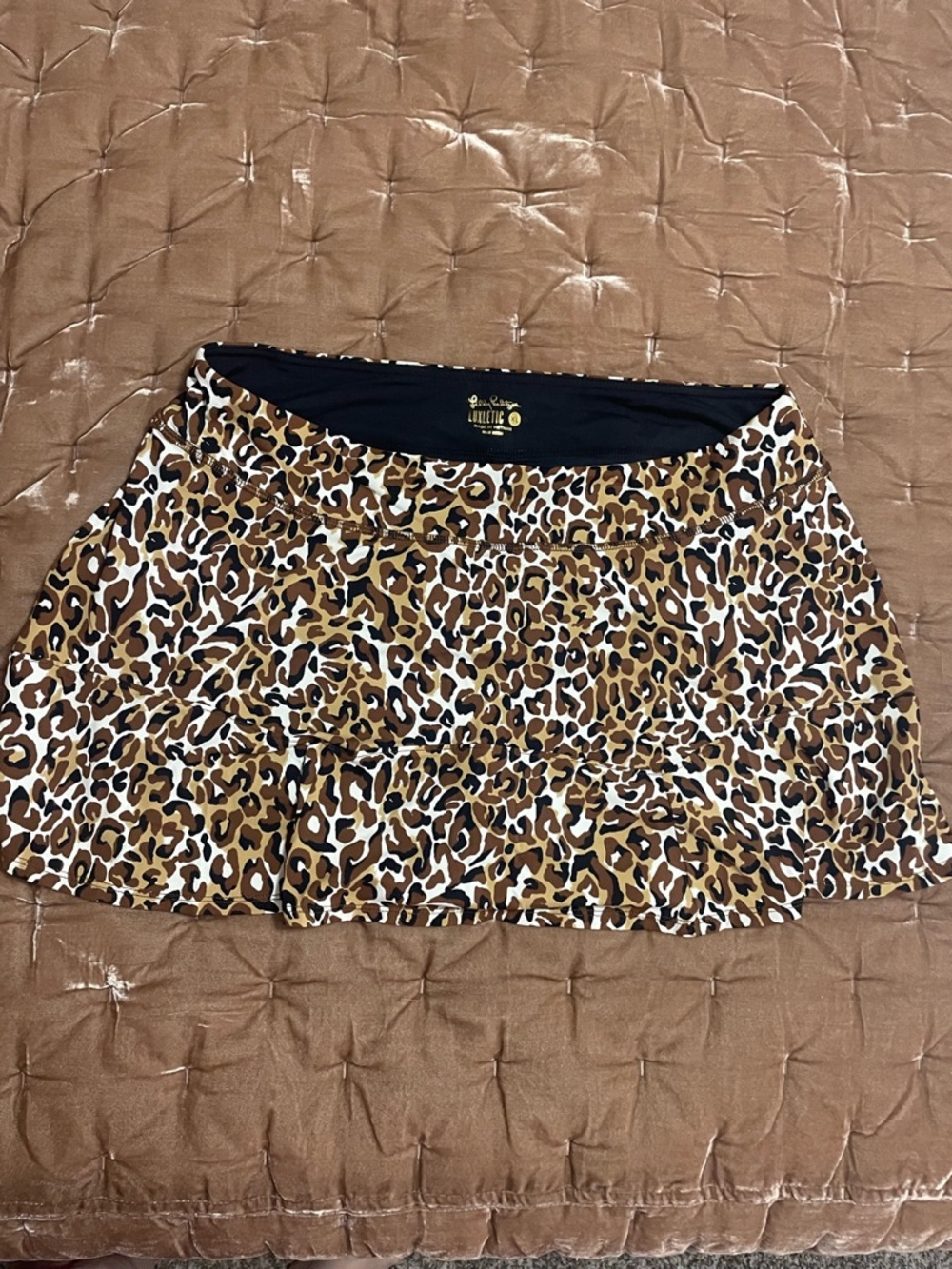 Lilly Pulitzer Leopard Print Skort - Size XL